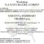 Iscrizioni aperte al Workshop “La natura del corpo”